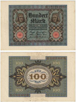R0854 Germany Banknote 100 Mark 1920 UNC -> Make Offer