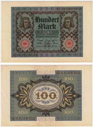 R0857 Germany Banknote 100 Mark 1920 UNC -> Make Offer