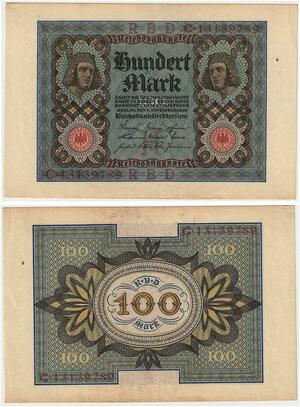 R0858 Germany Banknote 100 Mark 1920 UNC -> Make Offer