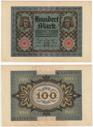 R0859 Germany Banknote 100 Mark 1920 UNC-> Make Offer