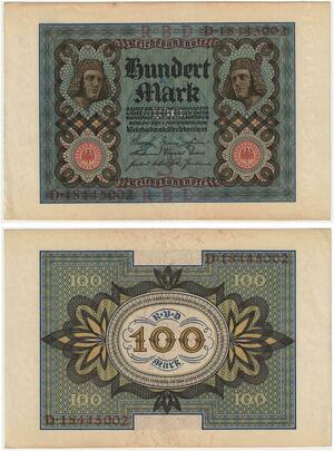 R0861 Germany Banknote 100 Mark 1920  AU+-> Make Offer