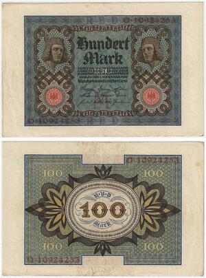 R0870 Germany Banknote 100 Mark 1920 AU-> Make Offer