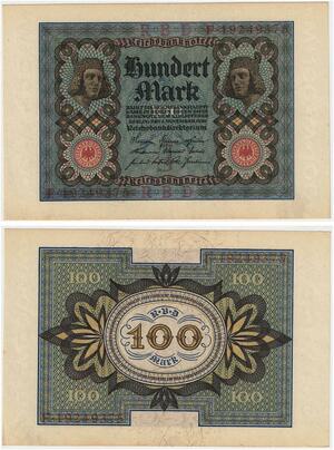 R0872 Germany Banknote 100 Mark 1920 UNC -> Make Offer
