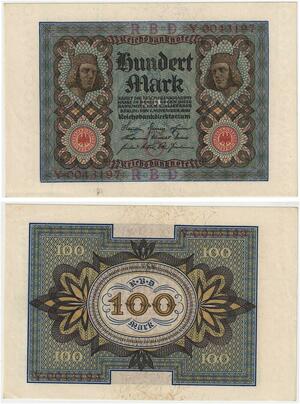 R0885 Germany Banknote 100 Mark 1920 UNC -> Make Offer