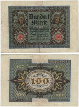 R0888 Germany Banknote 100 Mark 1920 -> Make Offer