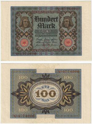 R0889 Germany Banknote 100 Mark 1920 UNC -> Make Offer