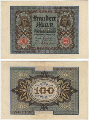 R0893 Germany Banknote 100 Mark 1920 AU+-> Make Offer