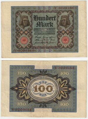 R0902 Germany Banknote 100 Mark 1920 -> Make Offer