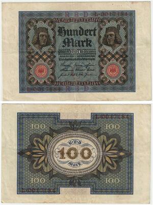 R0906 Germany Banknote 100 Mark 1920 -> Make Offer