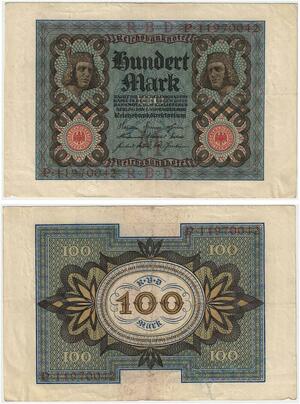 R0907 Germany Banknote 100 Mark 1920 -> Make Offer