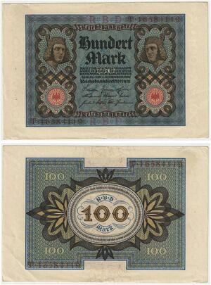 R0909 Germany Banknote 100 Mark 1920 AU -> Make Offer
