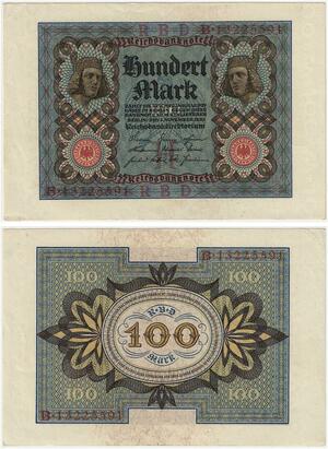 R0910 Germany Banknote 100 Mark 1920 UNC-> Make Offer