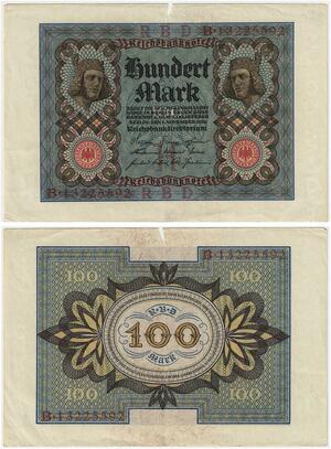 R0912 Germany Banknote 100 Mark 1920 -> Make Offer