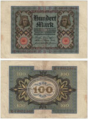 R0913 Germany Banknote 100 Mark 1920 -> Make Offer