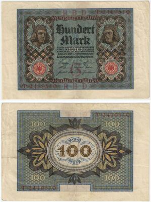 R0914 Germany Banknote 100 Mark 1920 AU -> Make Offer