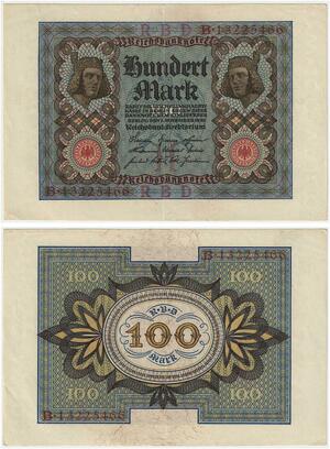 R0916 Germany Banknote 100 Mark 1920 AU -> Make Offer