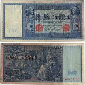 R0950 Germany Banknote 100 Mark 1910 -> Make Offer