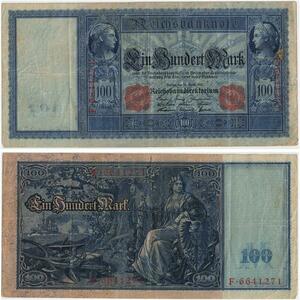 R0954 Germany Banknote 100 Mark 1910 -> Make Offer