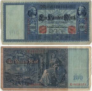 R0956 Germany Banknote 100 Mark 1910 -> Make Offer