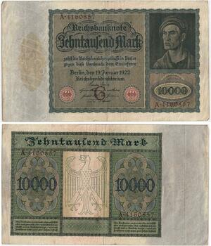 R0965 Germany Banknote Inflation 10000 Mark 1922 -> Make Offer