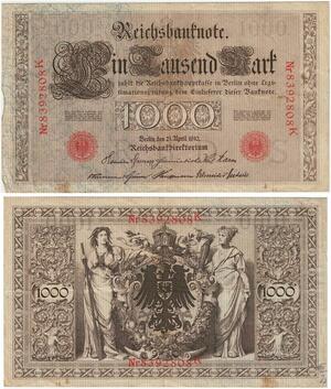 R0976 Germany Banknote 1000 Mark 1910 -> Make Offer