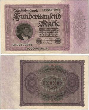 R0990 Germany Banknote Inflation 10000 Mark 1923 -> Make Offer