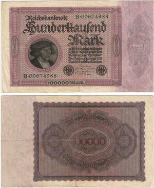 R0994 Germany Banknote Inflation 10000 Mark 1923 -> Make Offer
