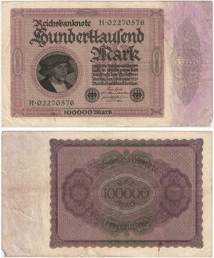 R0995 Germany Banknote Inflation 10000 Mark 1923 -> Make Offer