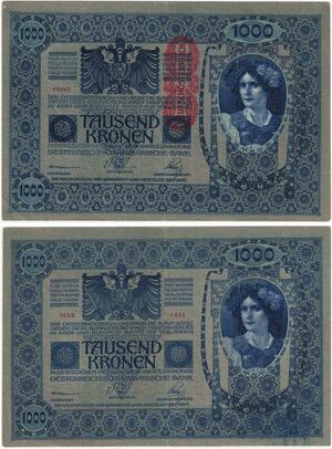 R1001 Austria Hungary Deutschösterreich Banknote 1000 Kronen 1902 AU+ ->Offer