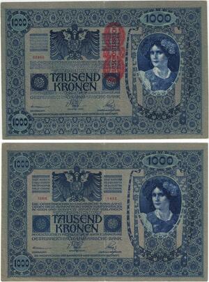 R1002 Austria Hungary Deutschösterreich Banknote 1000 Kronen 1902 AU ->Offer