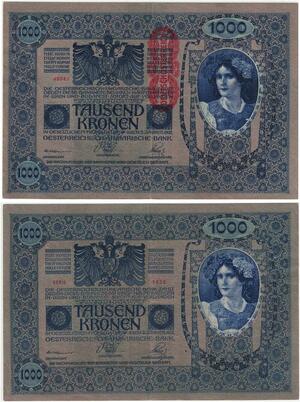 R1004 Austria Hungary Deutschösterreich Banknote 1000 Kronen1902 AU+ ->Offer