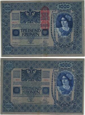 R1009 Austria Hungary Deutschösterreich Banknote 1000 Kronen1902 AU ->Offer