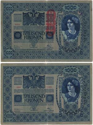 R1011 Austria Hungary Deutschösterreich Banknote 1000 Kronen1902 ->Offer
