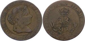 O1981 Spain Spain 5 Centimos Isabel II 1863