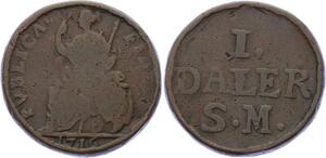 O2042 Schweden Suede Nottaler Daler Karl XII 1716 ->Make offer