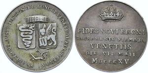O2048 Scarce Medal Milano Francesco I d'Asburgo Lorena 1815-1835 Silver
