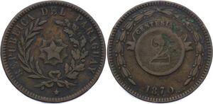 O2068 Paraguay 2 Centesimos 1870 ->Make offer