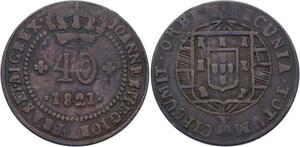 O2088 Brazil Joao VI 40 Reis Joao VI 1821 Mozambique ->Make offer
