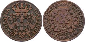 O2098 Portugal 10 Reis Jose I 1764 XF ->Make offer