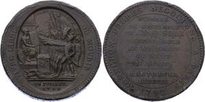 O2115 Constitution 1791-1792 Monneron 5 Sols Louis XVI 1792 An IV ->Make offer