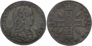 O2176 Rare Monaco Pezzetta 3 Sols Honoré III 1734 ->Make offer