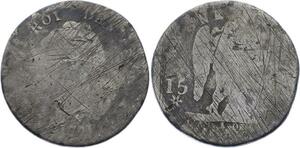 O2180 Constitution 15 Sols Louis XVI Cœur Strasbourg Argent Silver ->Make offer