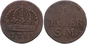 O2203 Sweden Sweden 1 Daler 1715 ->Make offer