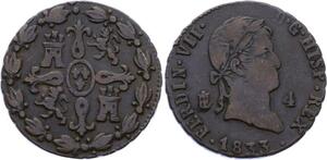 O2275 Spain 4 Maravedís Ferdinand VII 1833 Segovia ->Make offer