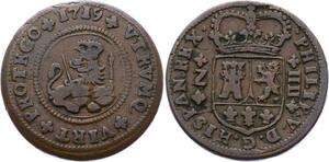 O2278 Spain 4 Maravedís Felipe V 1719 Zaragoza ->Make offer