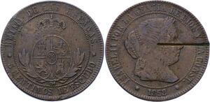 O2305 Spain Spain 5 Centimos Isabel II 1868 ->Make offer