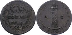 O2315 Haiti 2 Centimes An 26 1829 ->Make offer