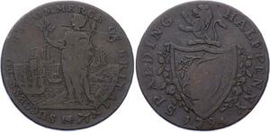 O2331 UK Great Britain Lincolnshire Half Penny Spalding 1794 ->Make offer