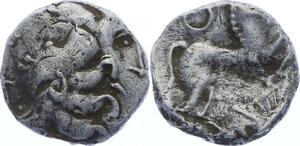 O2458 Rare R2 Eduens Bibracte Mont-Beuvray Denier à la Lyre Argent ->Make offer