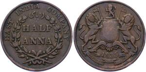 O2475 British India 1/2 Anna 1835 ->Make offer